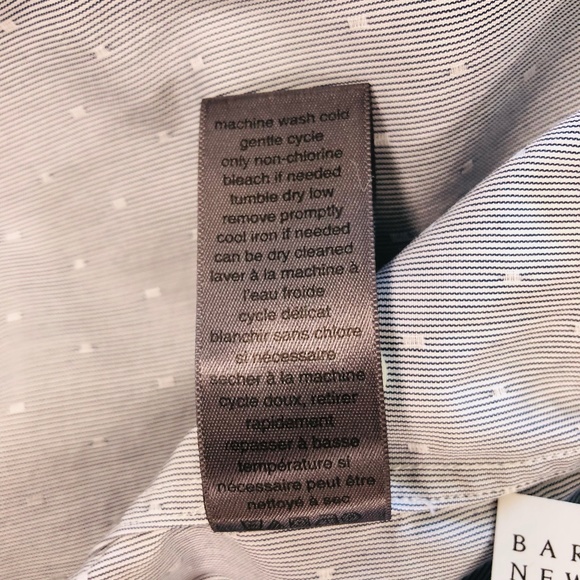 NWT John Varvatos Collection Blue Wingtip Shirt M - Picture 8 of 8